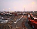 goederentreinen op het spoor